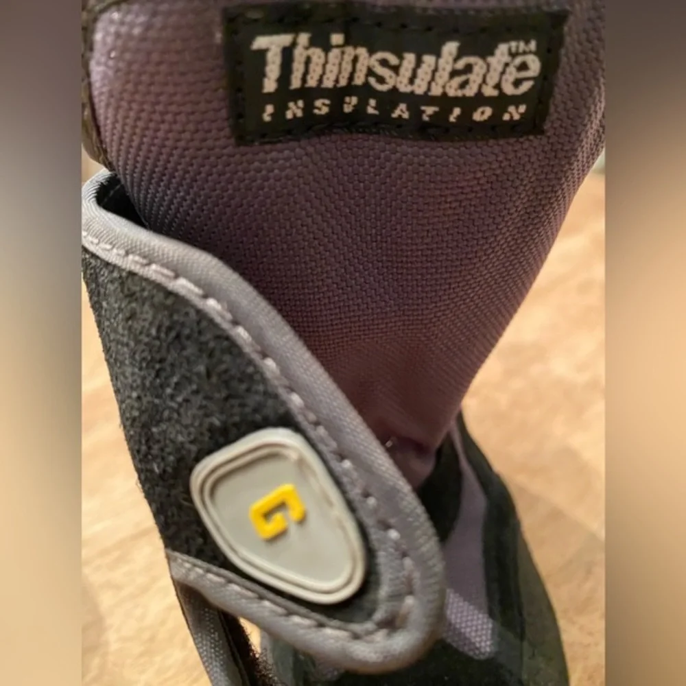 Vintage Gap Youth‎ Size 12 Thinsulate Black/Gray Snow Boots
